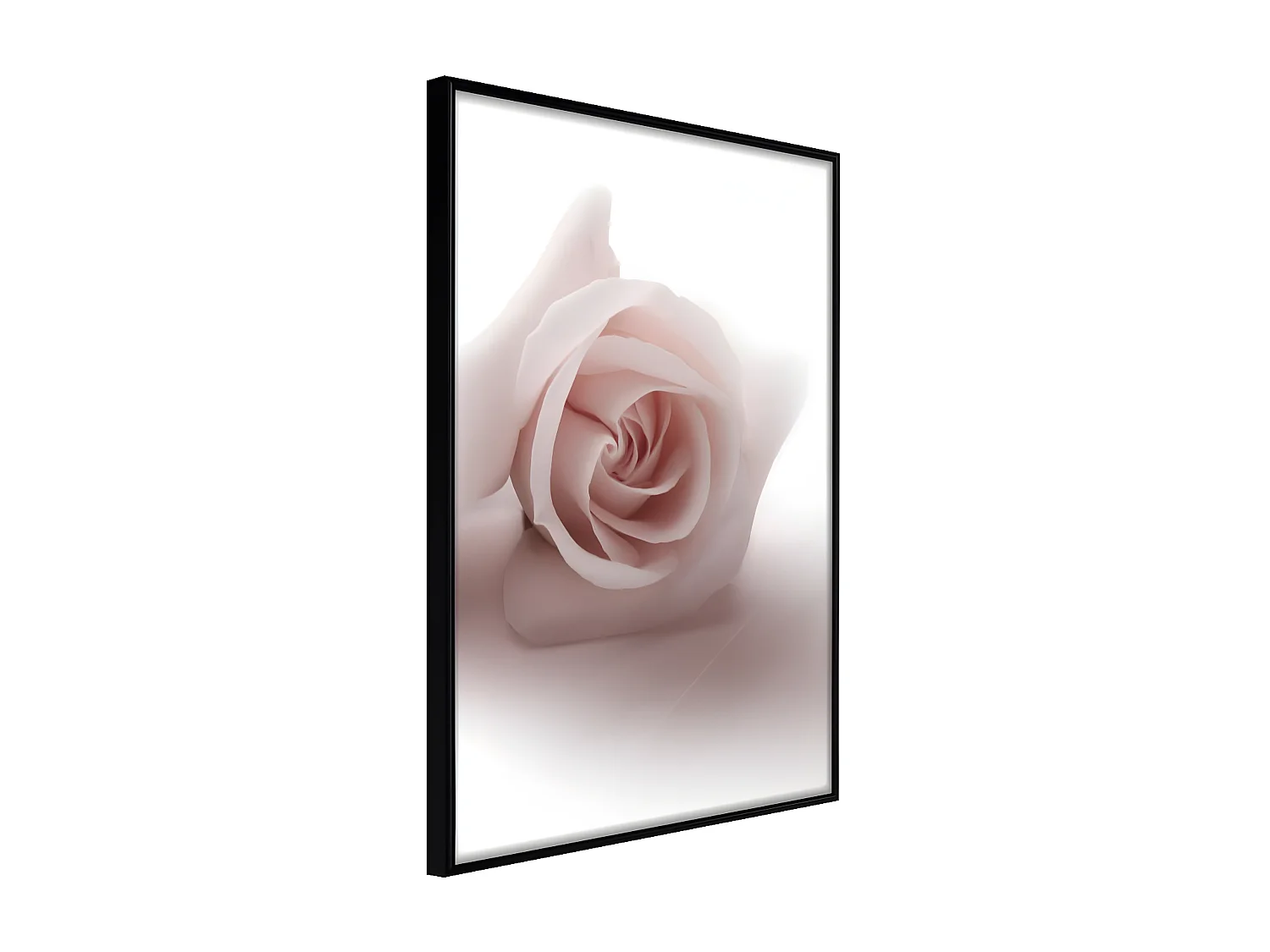 Affiche Murale Encadrée "Subtle Flower" 30 x 42 cm Noir