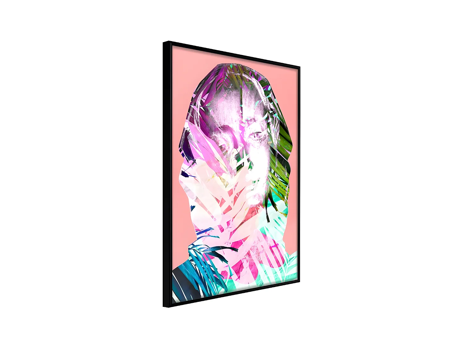 Affiche Murale Encadrée "Hidden Behind the Colours" 21 x 30 cm Noir