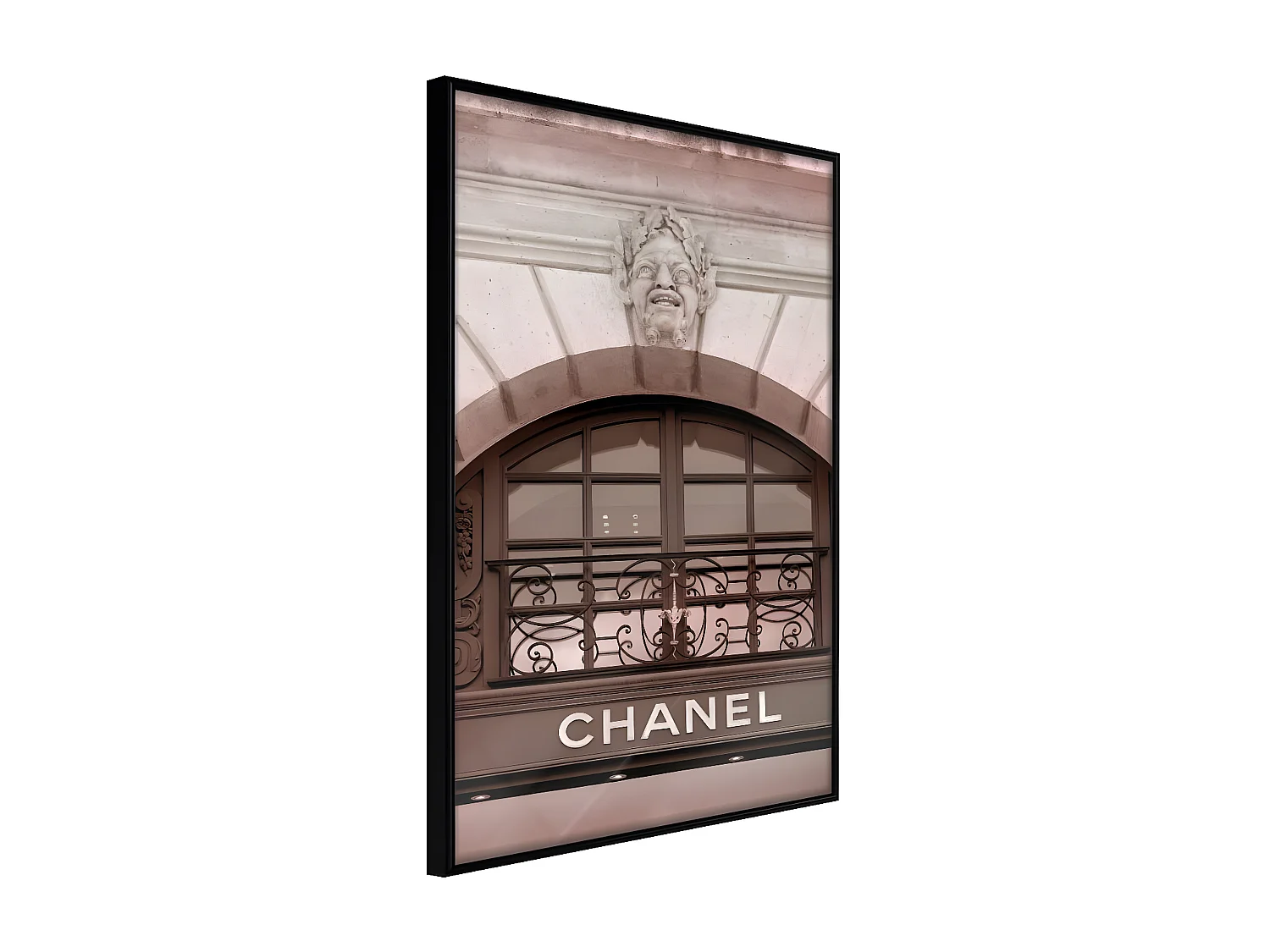 Affiche Murale Encadrée "Chanel" 21 x 30 cm Noir