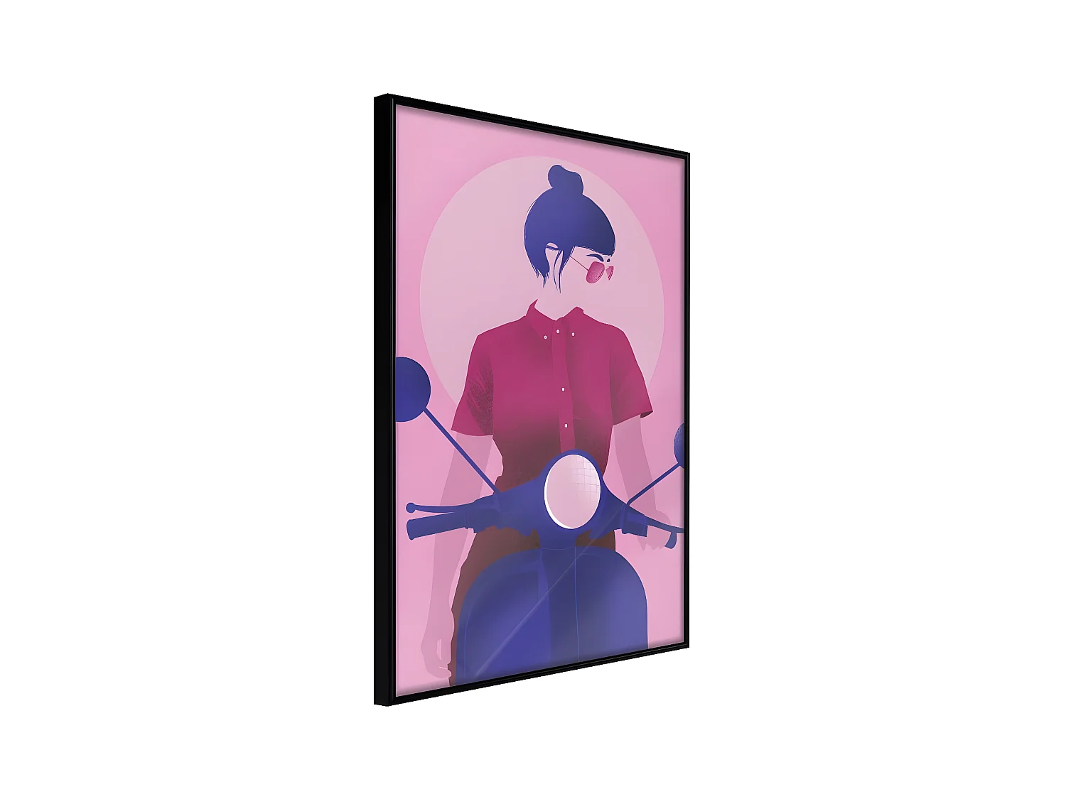 Affiche Murale Encadrée "Independent Girl" 21 x 30 cm Noir