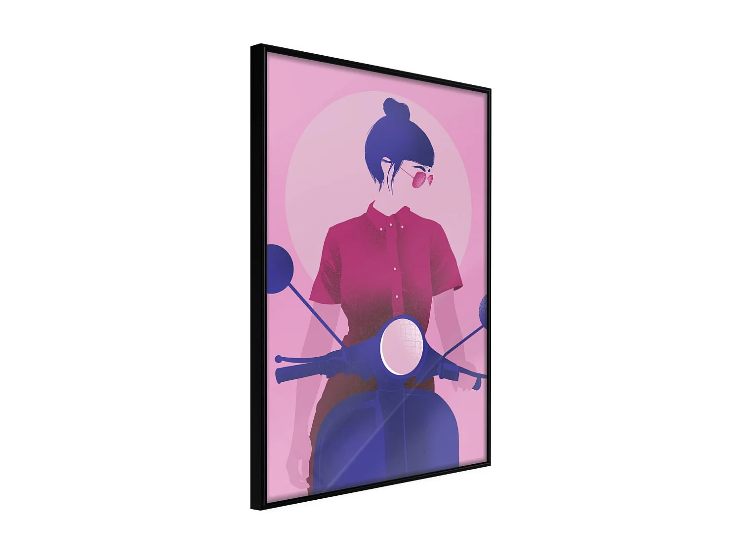 Affiche Murale Encadrée "Independent Girl" 21 x 30 cm Noir