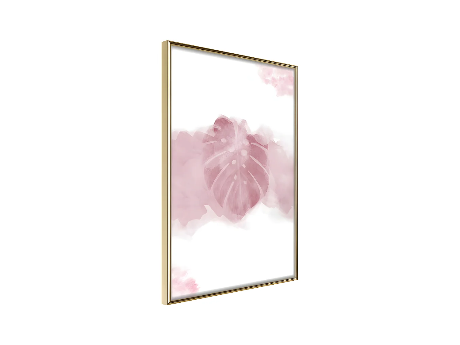 Affiche Murale Encadrée "Jungle Mist" 21 x 30 cm Or