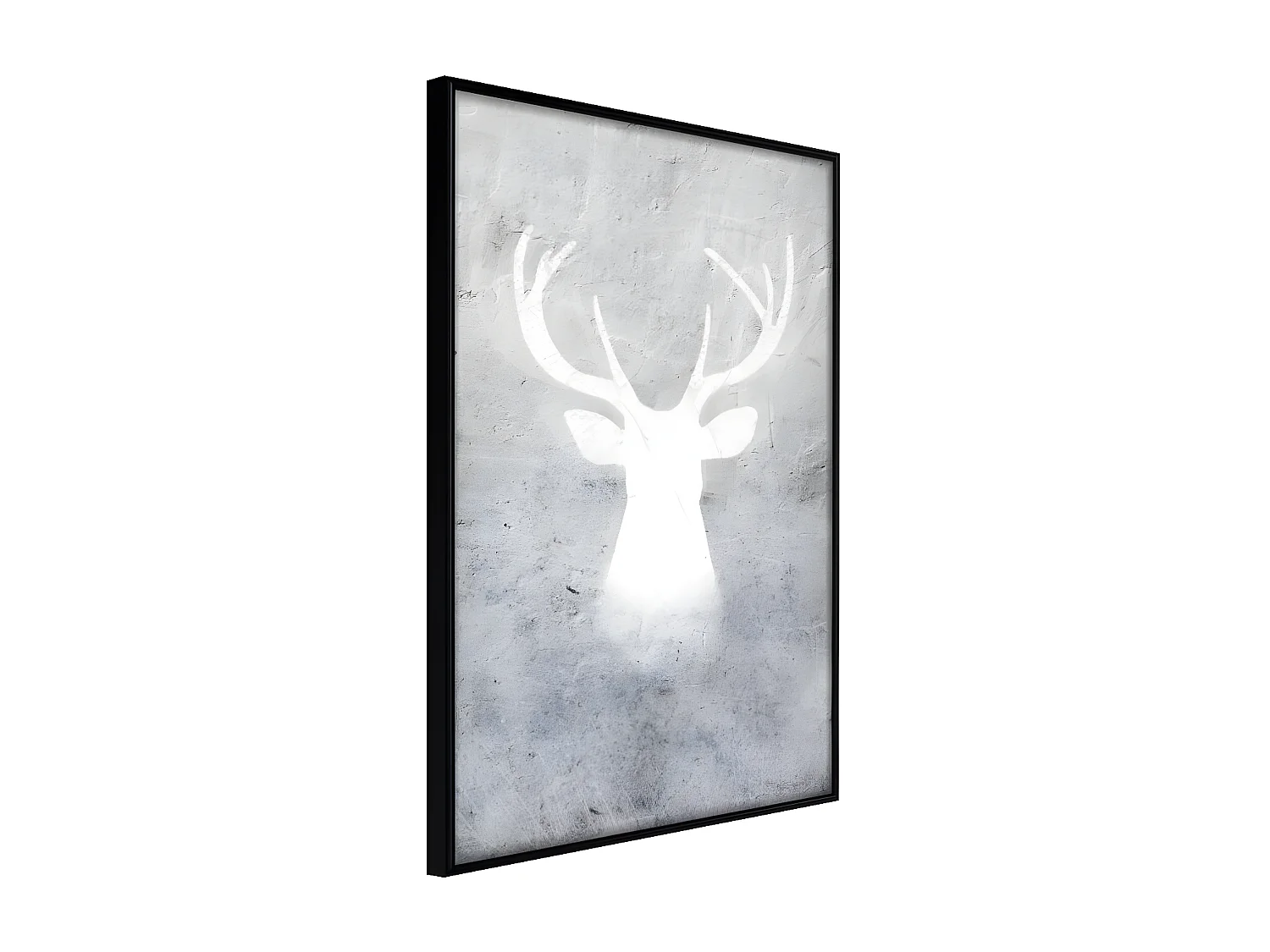 Affiche Murale Encadrée "White Shadow" 30 x 42 cm Noir