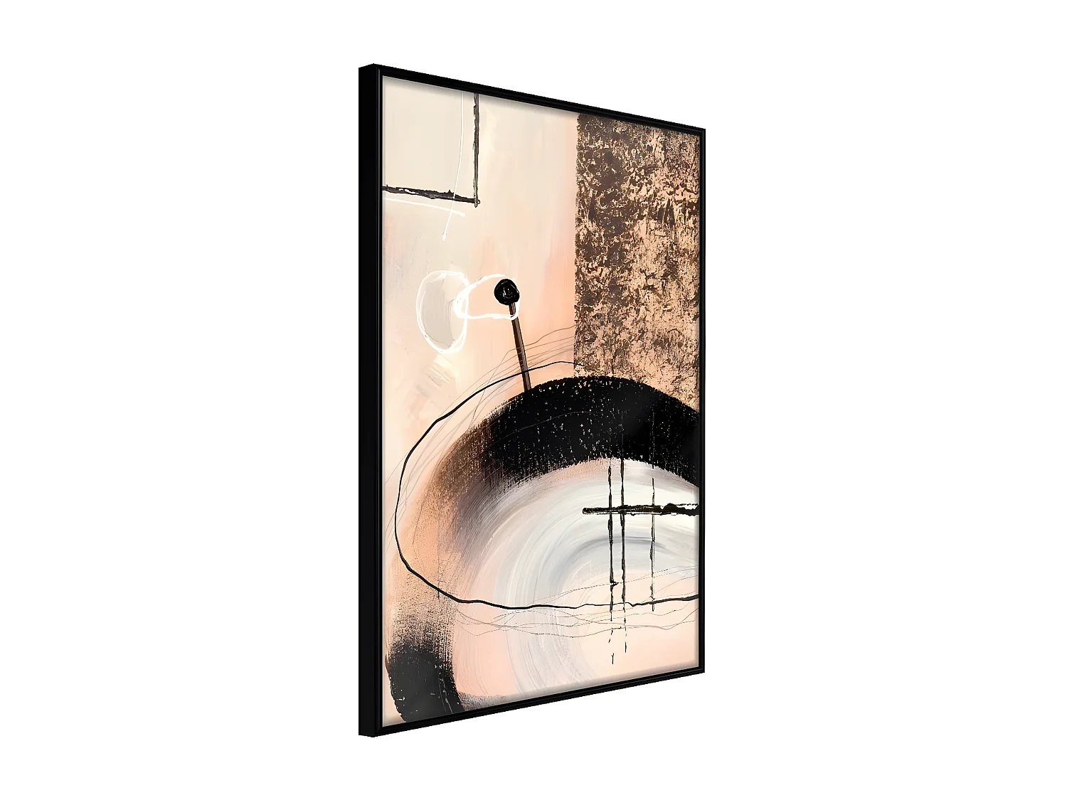 Affiche Murale Encadrée "Hidden Message" 40 x 60 cm Noir