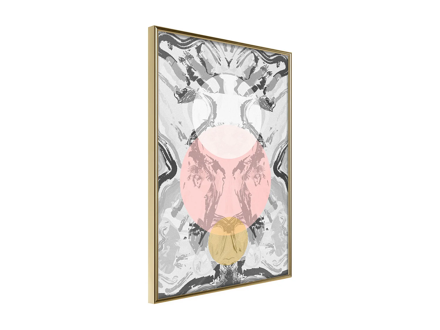 Affiche Murale Encadrée "Rise of the Three Suns" 40 x 60 cm Or