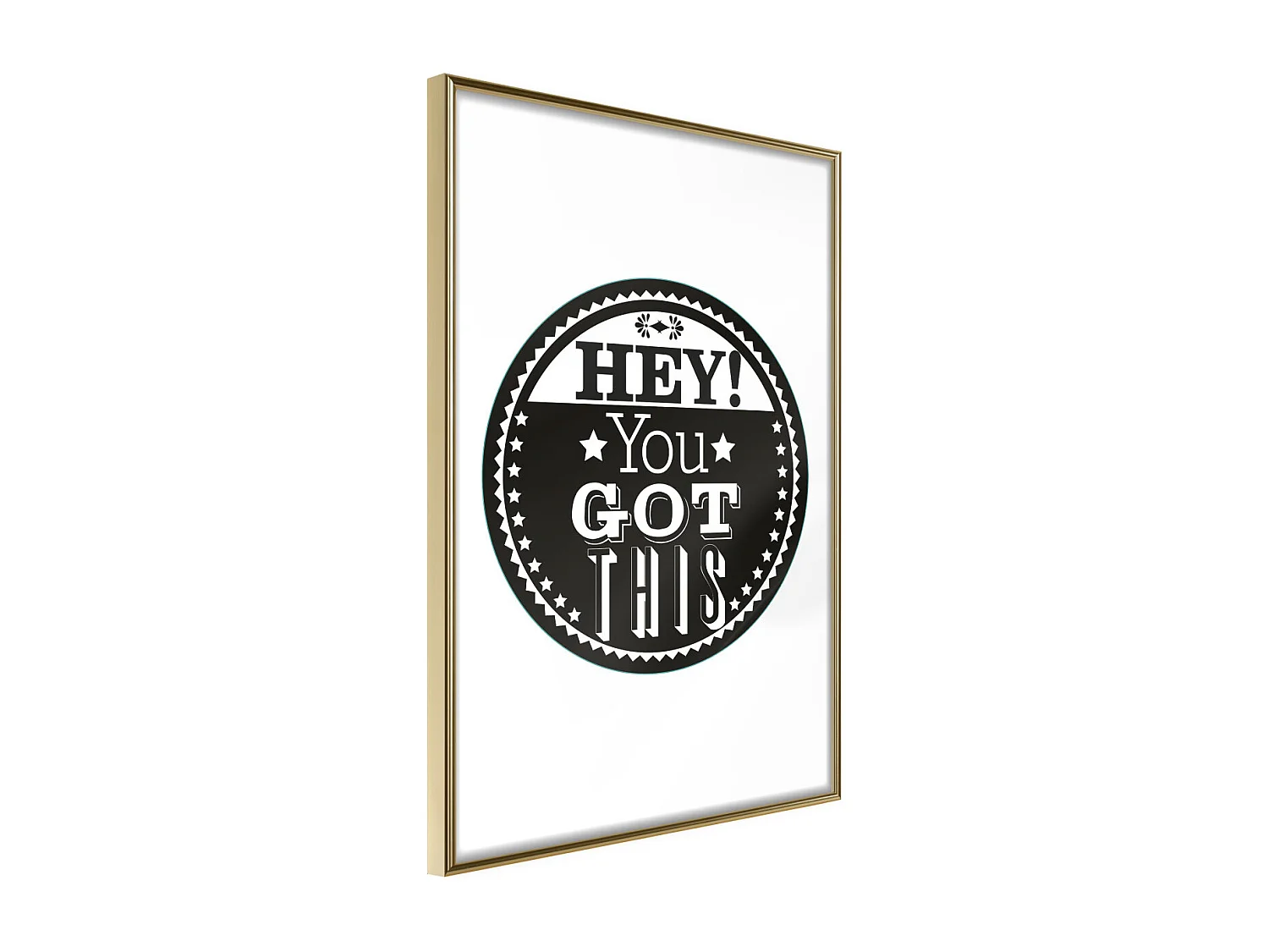 Affiche Murale Encadrée "You Got This" 40 x 60 cm Or