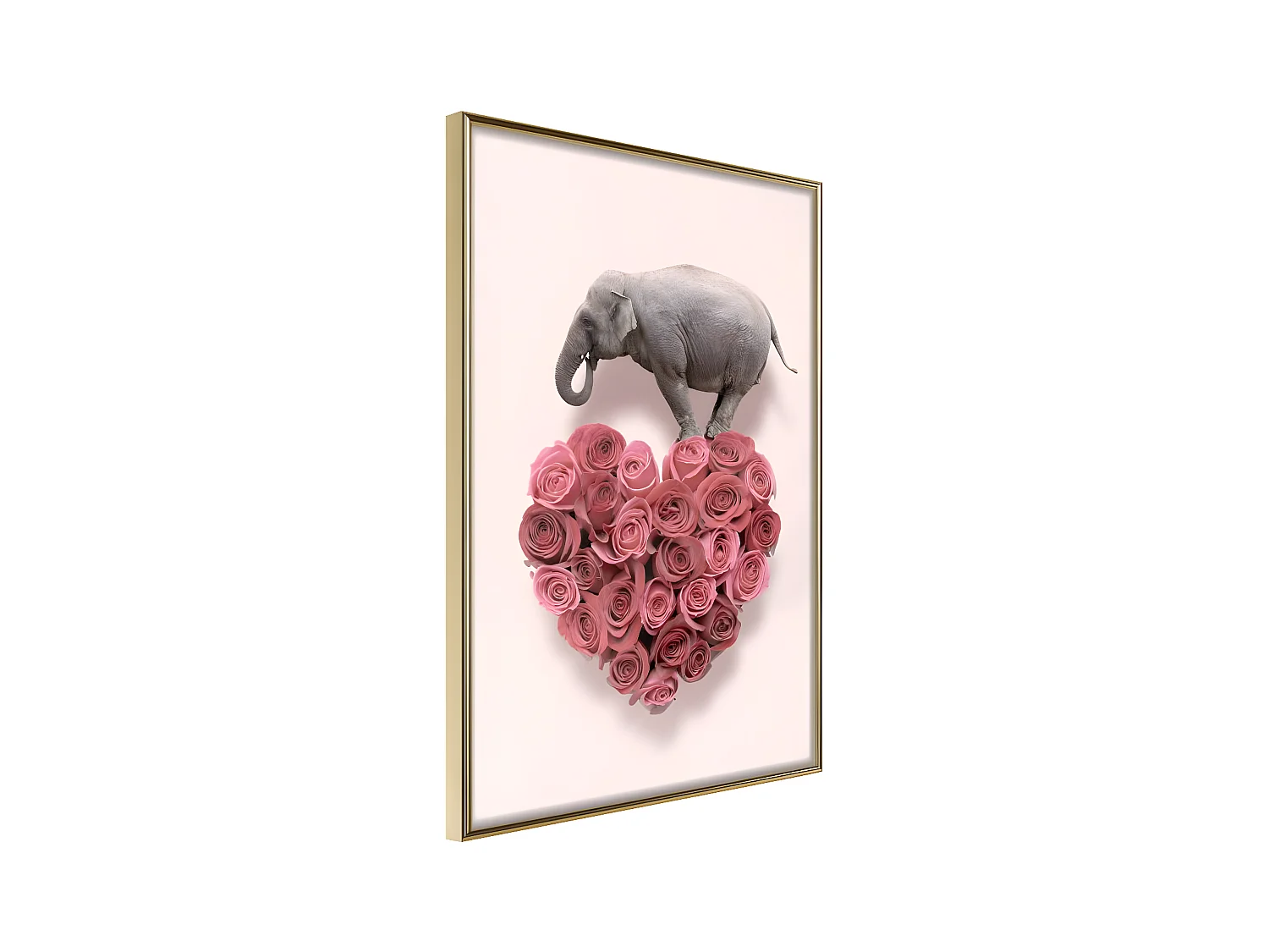 Affiche Murale Encadrée "Proof of Love" 21 x 30 cm Or