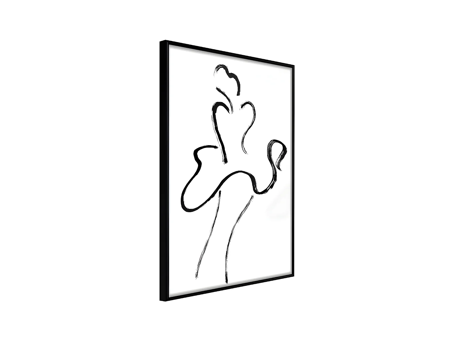 Affiche Murale Encadrée "Marilyn Outline" 30 x 42 cm Noir