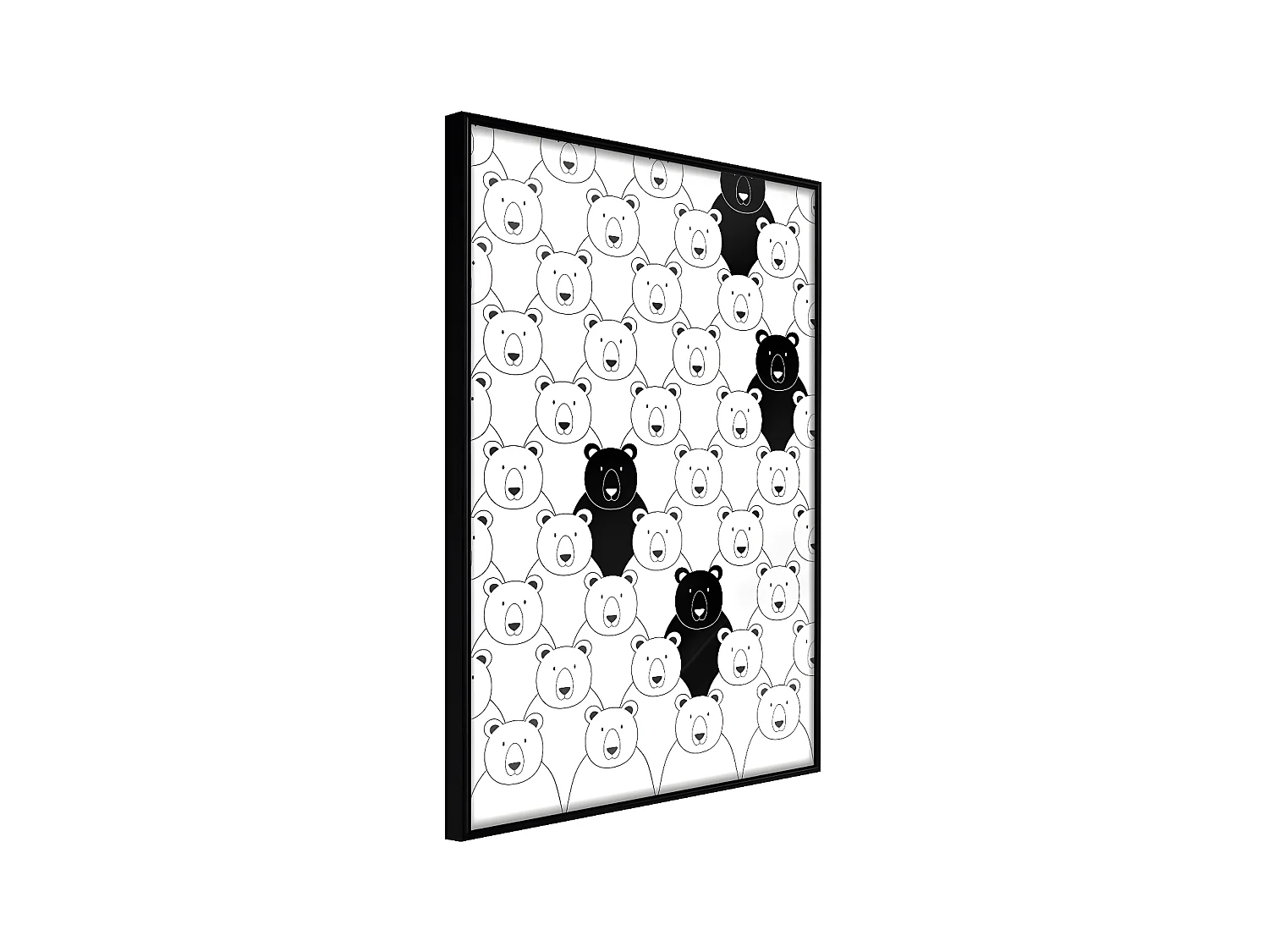 Affiche Murale Encadrée "Minority" 30 x 42 cm Noir