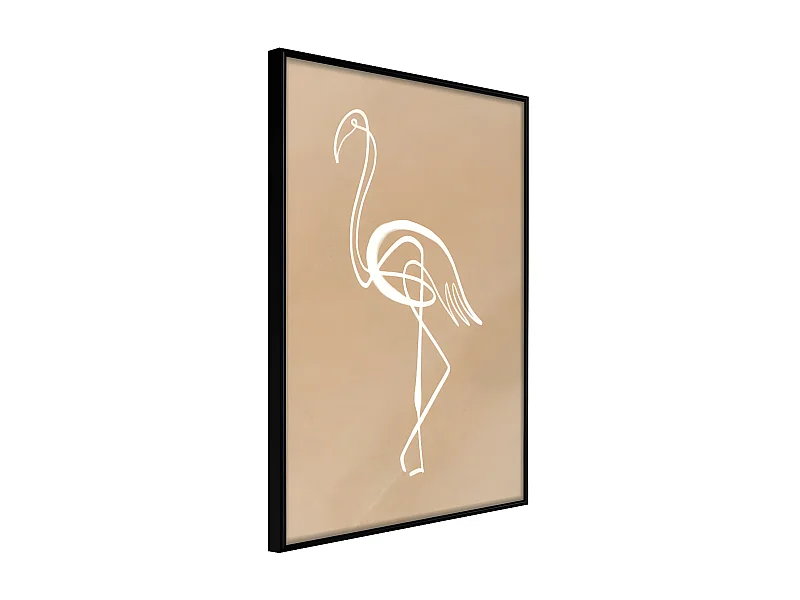 Affiche Murale Encadrée "Lonely Bird" 30 x 42 cm Noir