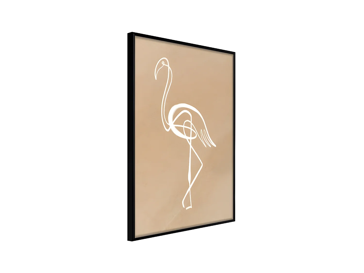 Affiche Murale Encadrée "Lonely Bird" 30 x 42 cm Noir