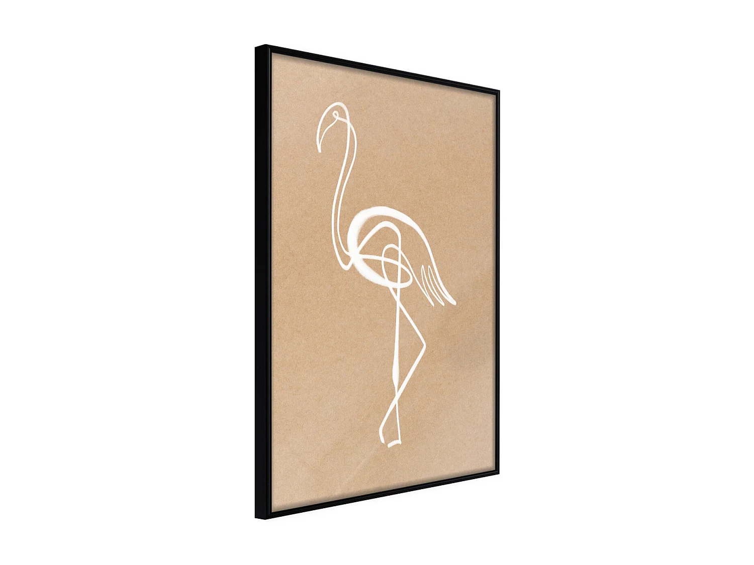 Affiche Murale Encadrée "Lonely Bird" 30 x 42 cm Noir