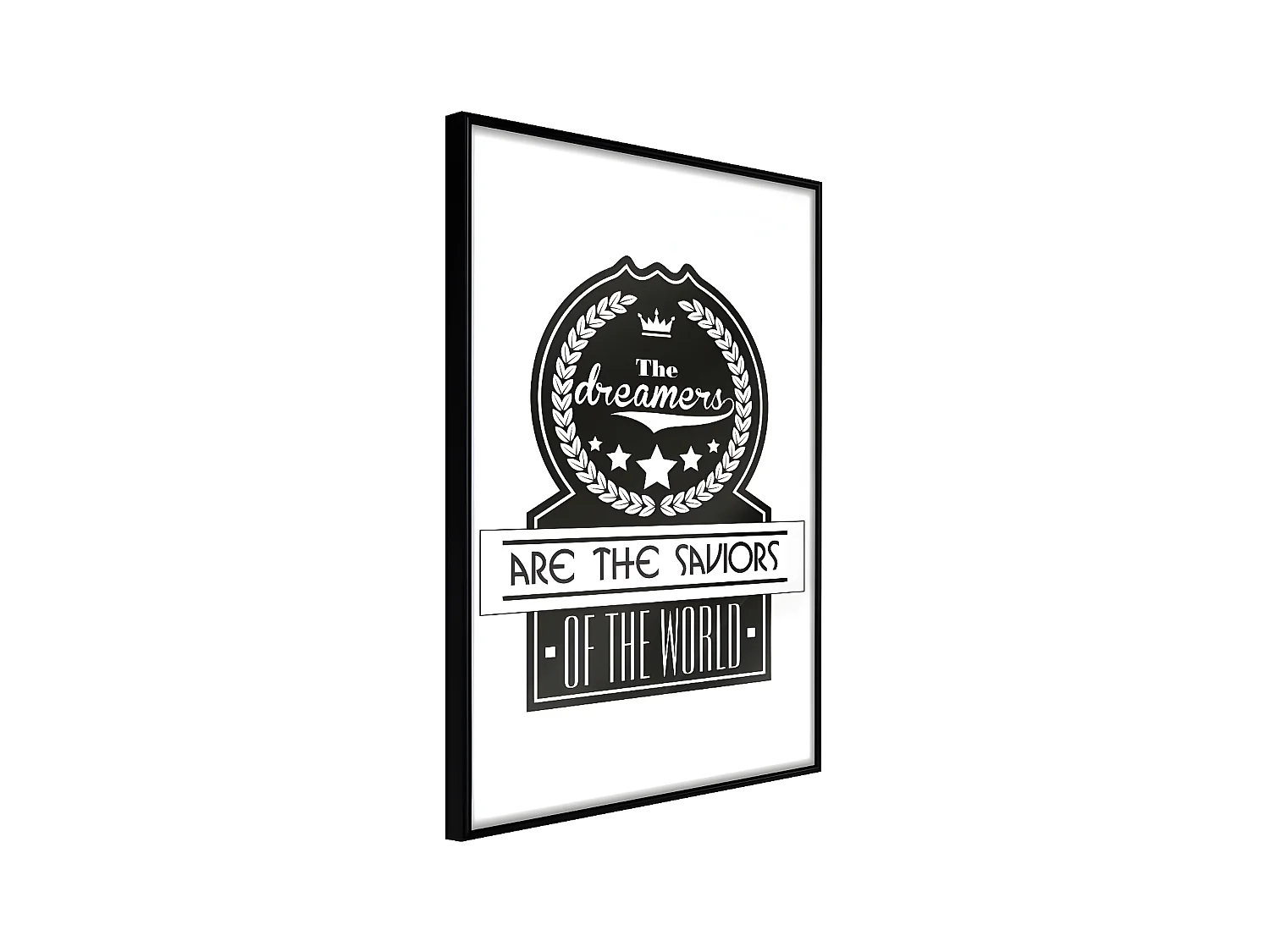Affiche Murale Encadrée "Dreamers " 40 x 60 cm Noir