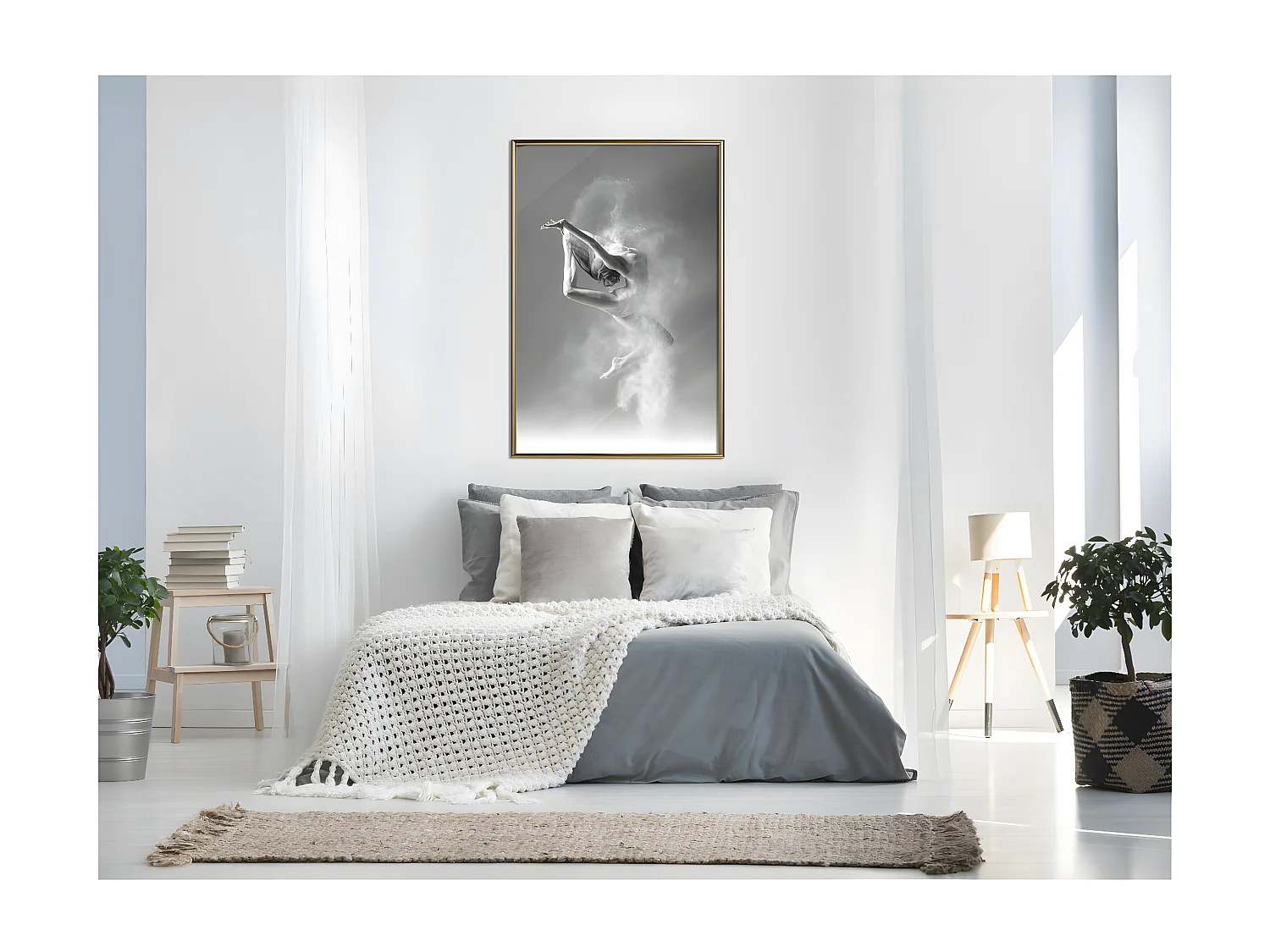 Affiche Murale Encadrée "Beauty of the Human Body II" 40 x 60 cm Or