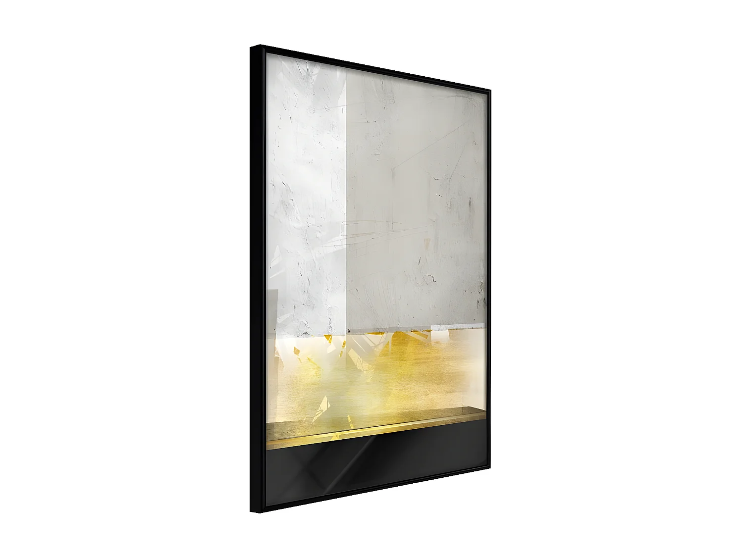 Affiche Murale Encadrée "Concrete Art" 30 x 42 cm Noir