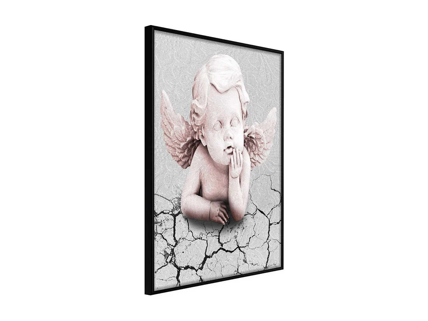 Affiche Murale Encadrée "Cherub" 30 x 42 cm Noir