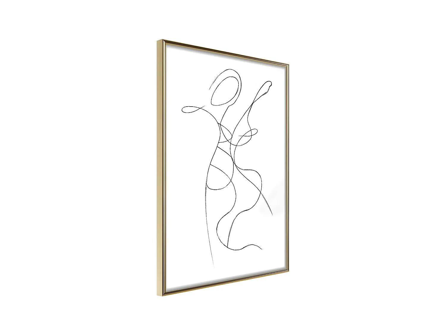 Affiche Murale Encadrée "Two Souls II" 40 x 60 cm Or