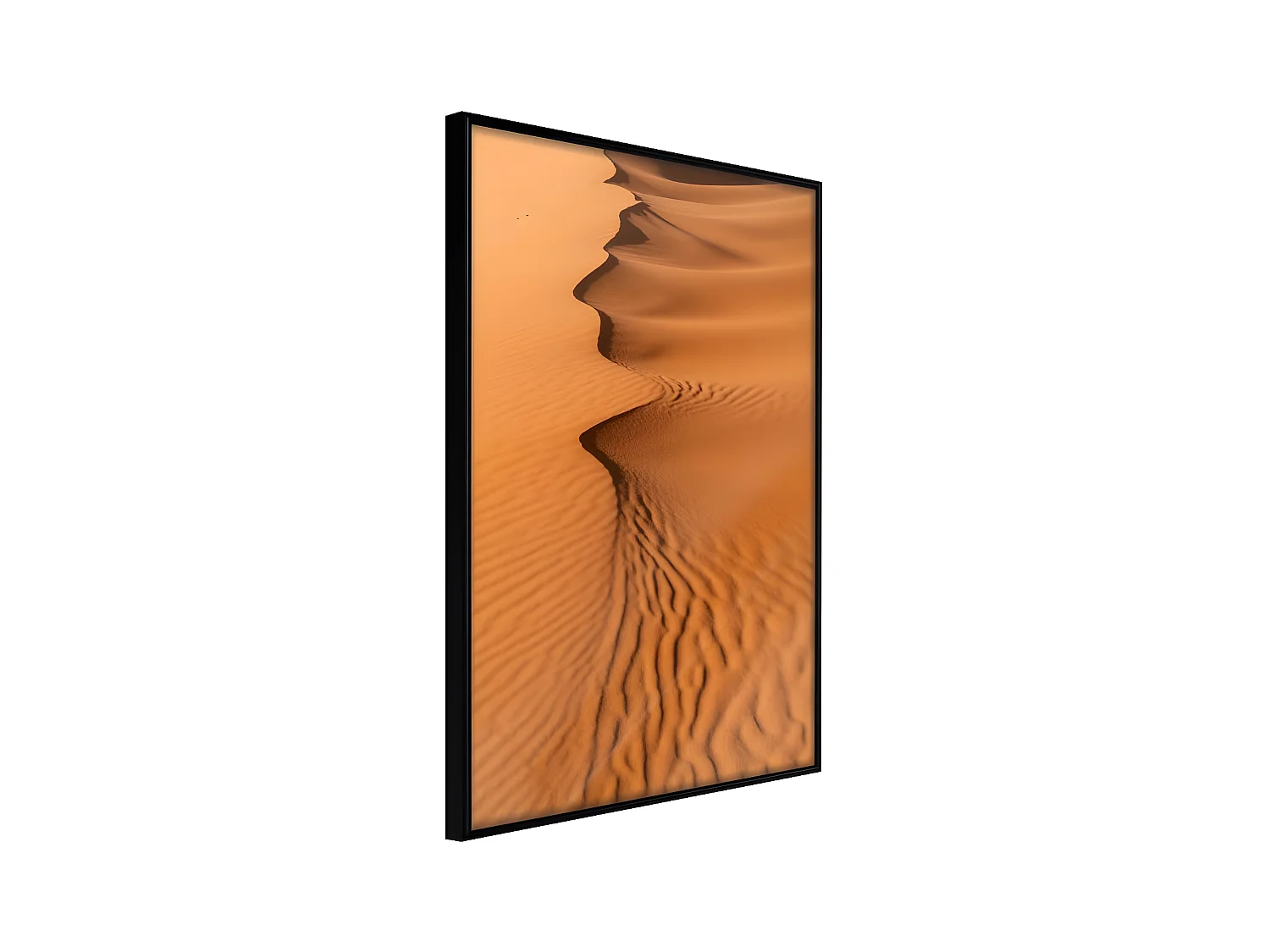 Affiche Murale Encadrée "Patterns on the Sand" 40 x 60 cm Noir