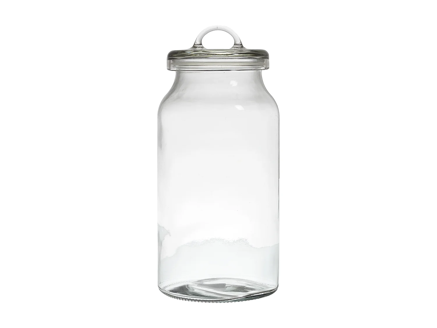 Bocal En Verre Avec Couvercle 2.7l Transparent, Argent