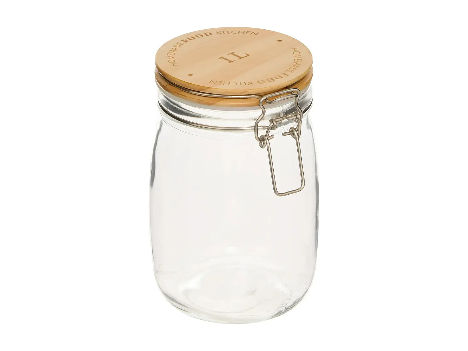 Bocal en Verre "Wording" 1L Transparent
