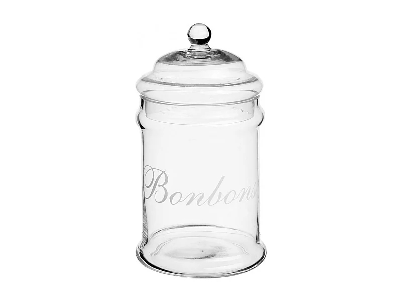 Bonbonnière en Verre "Bonbon" 25cm Transparent