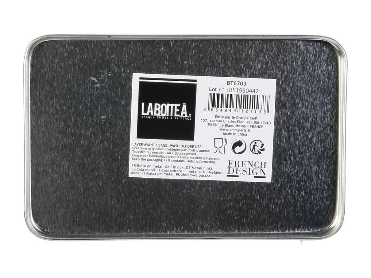 Boîte de Conservation "Ma Boîte à Pâtes" 18cm Rouge