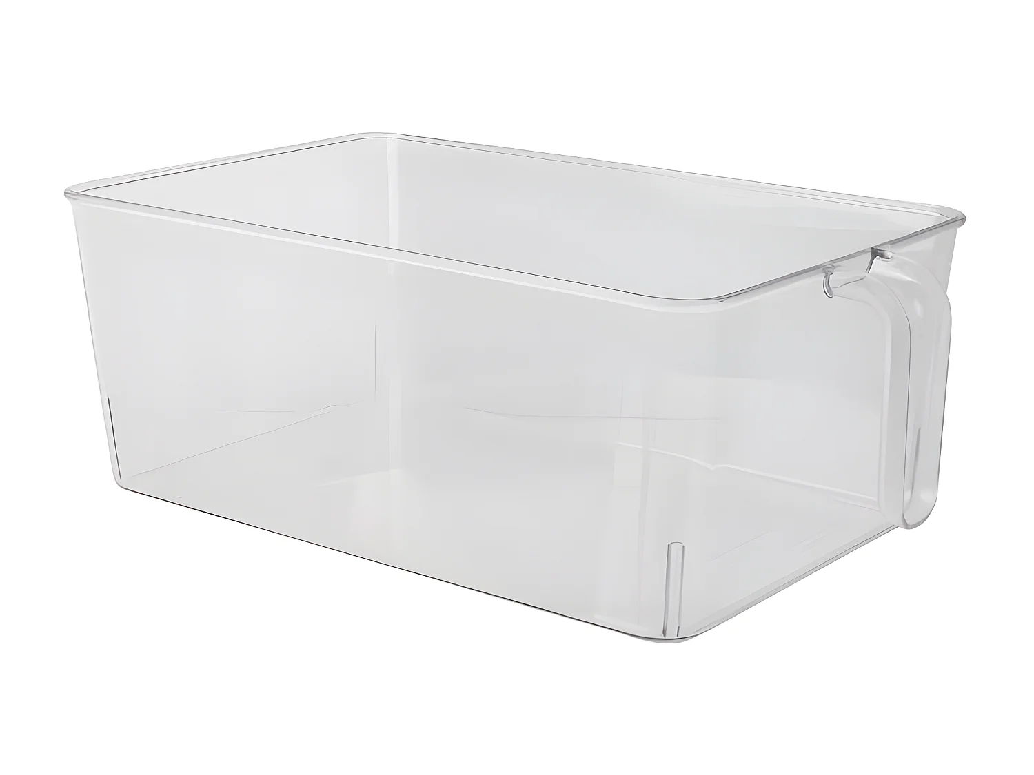 Bac de Rangement à Poignée "Frigo" 18cm Transparent
