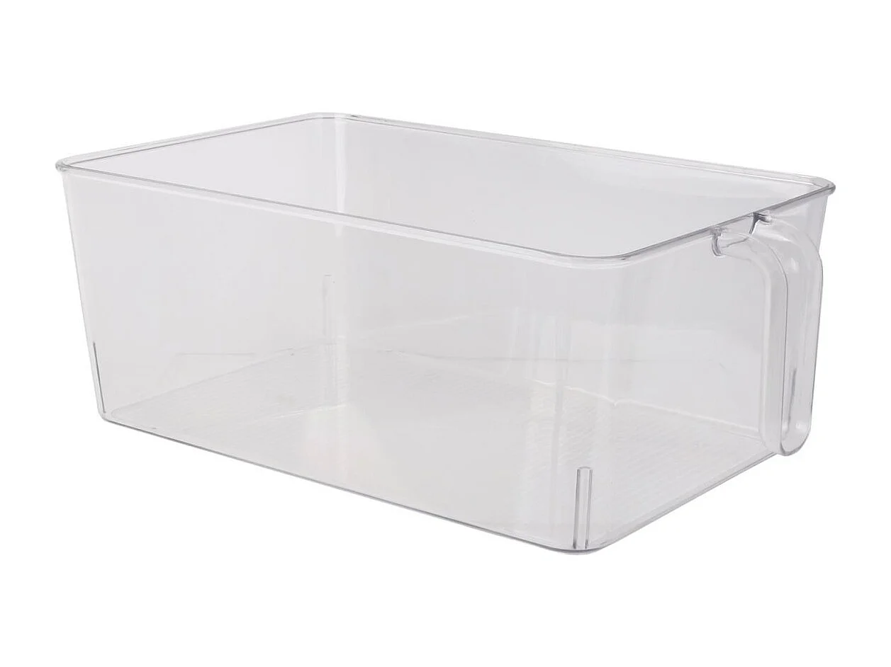 Bac de Rangement à Poignée "Frigo" 18cm Transparent