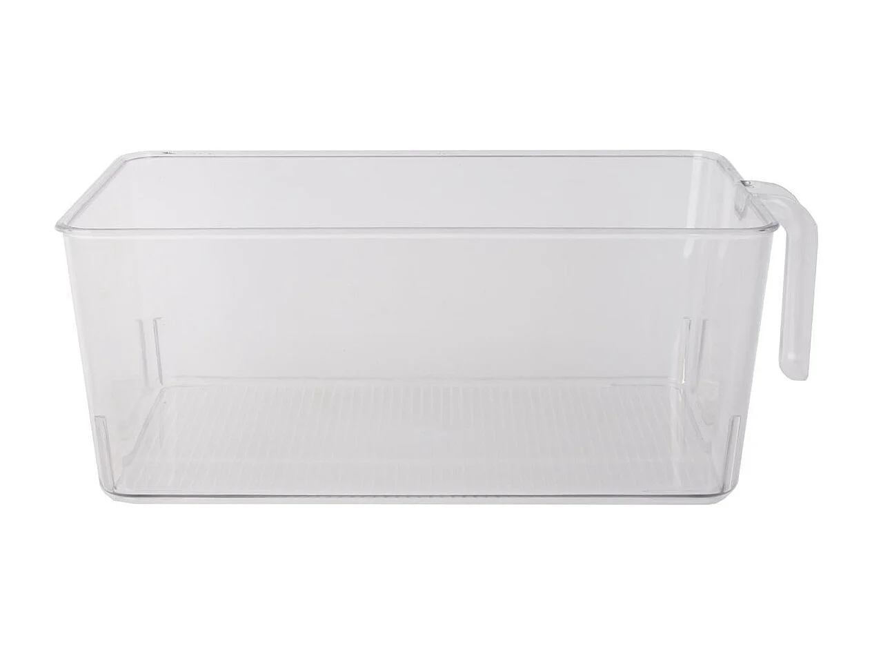 Bac de Rangement à Poignée "Frigo" 18cm Transparent