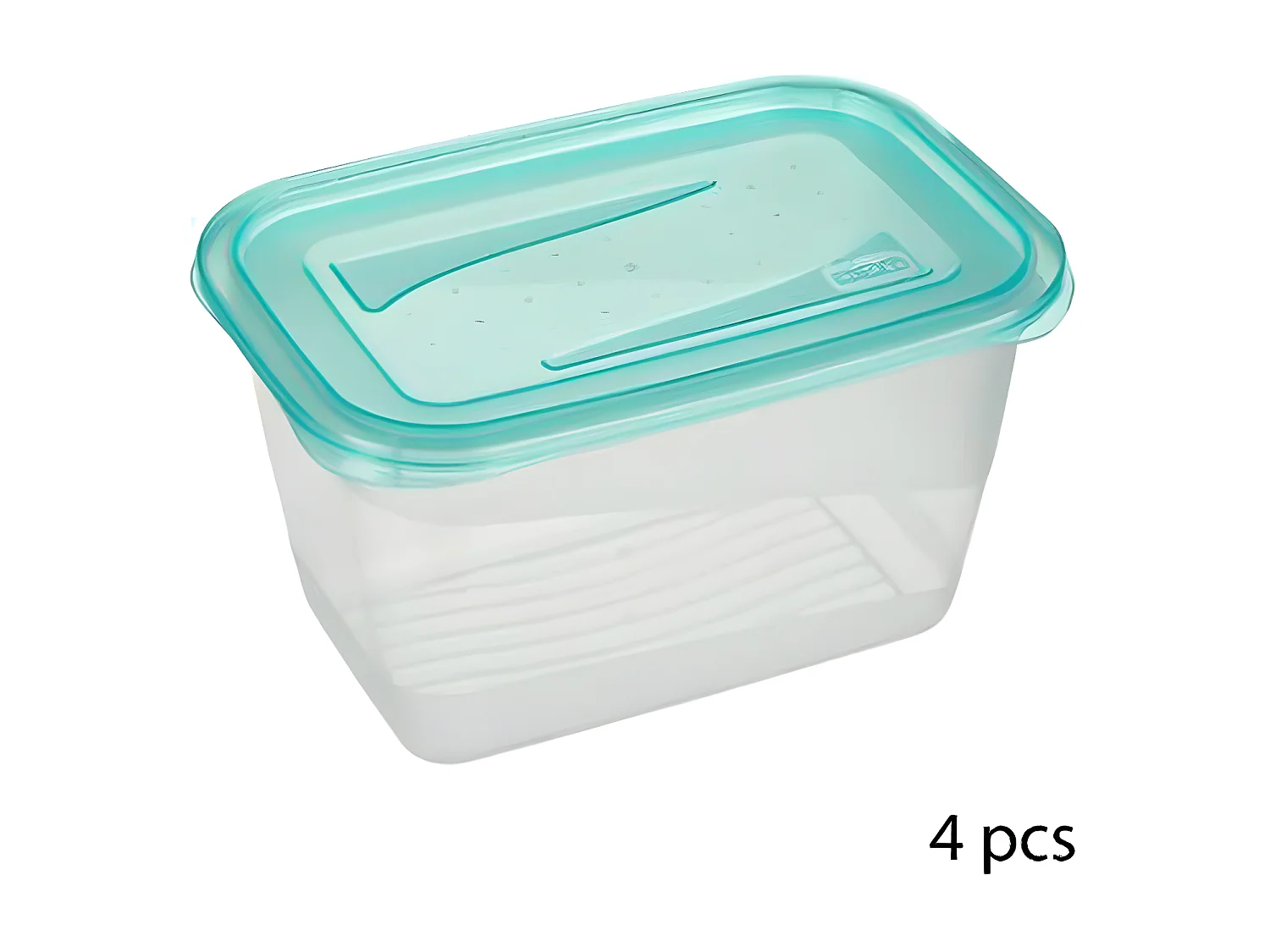 Lot de 4 Boîtes de Conservation "Fresh & Freeze" 0,75L Bleu