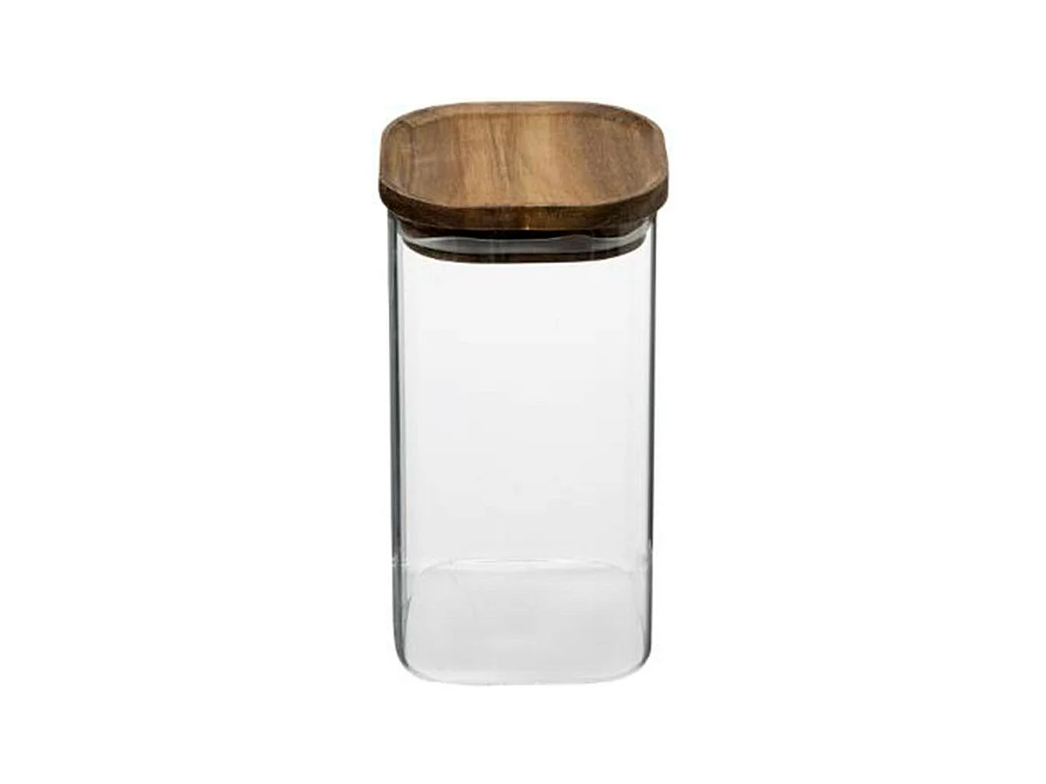 Bocal en Verre "Hermet" 1,3L Transparent & Marron