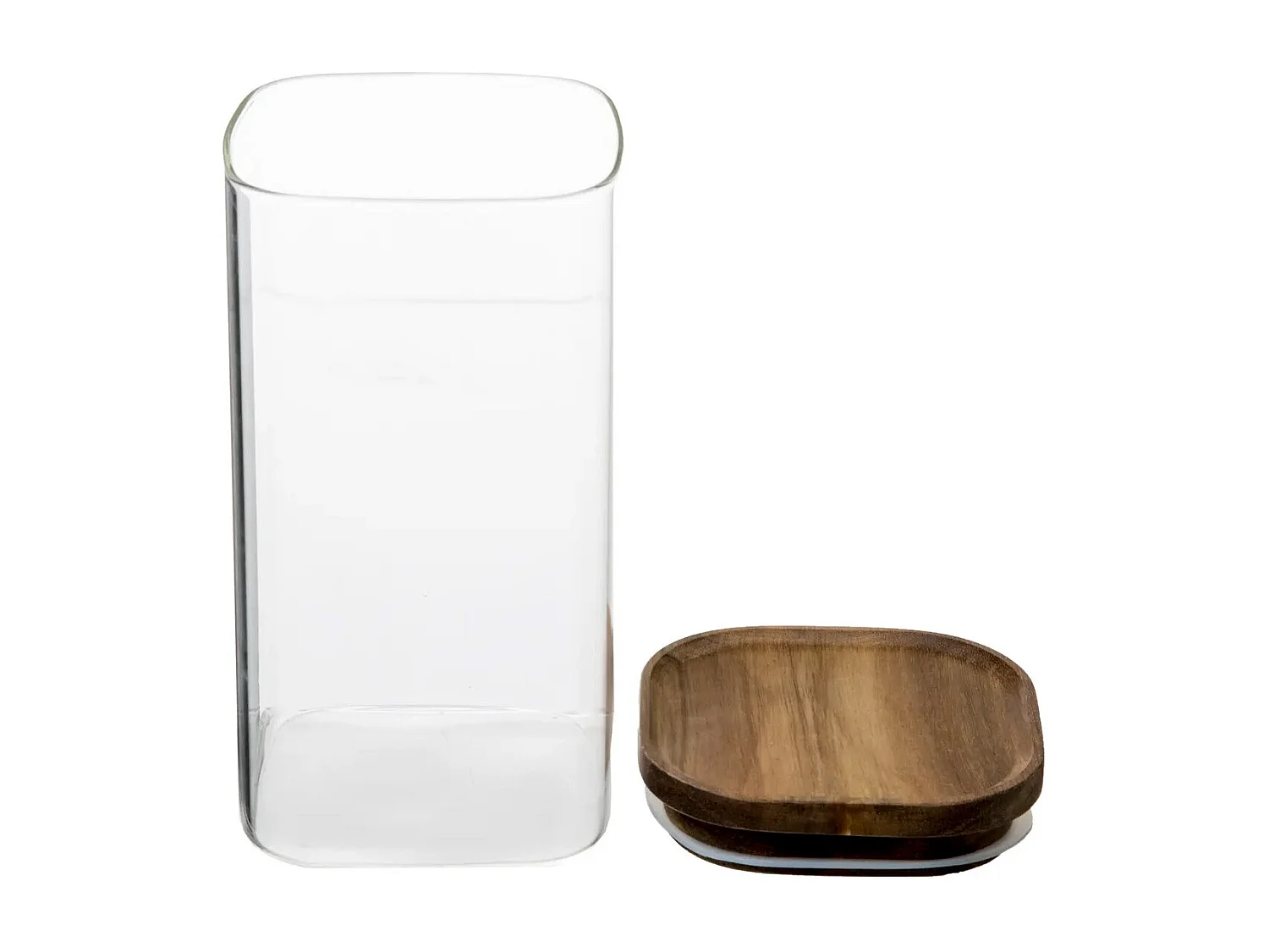 Bocal en Verre "Hermet" 1,3L Transparent & Marron