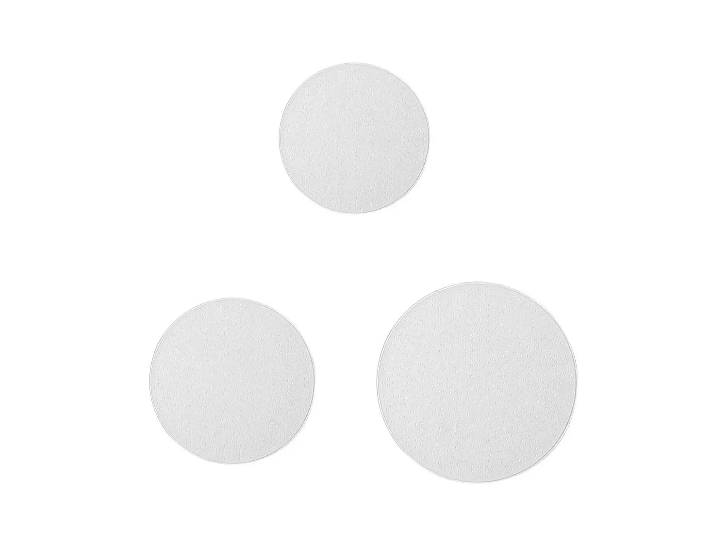 Lot de 3 Couvercles "Silicone" 26cm Transparent