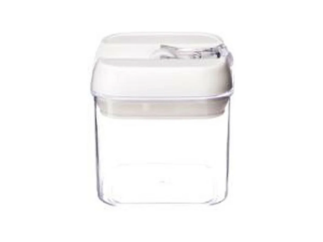 Bocal en Plastique Carré "Oslo" 500mL Transparent