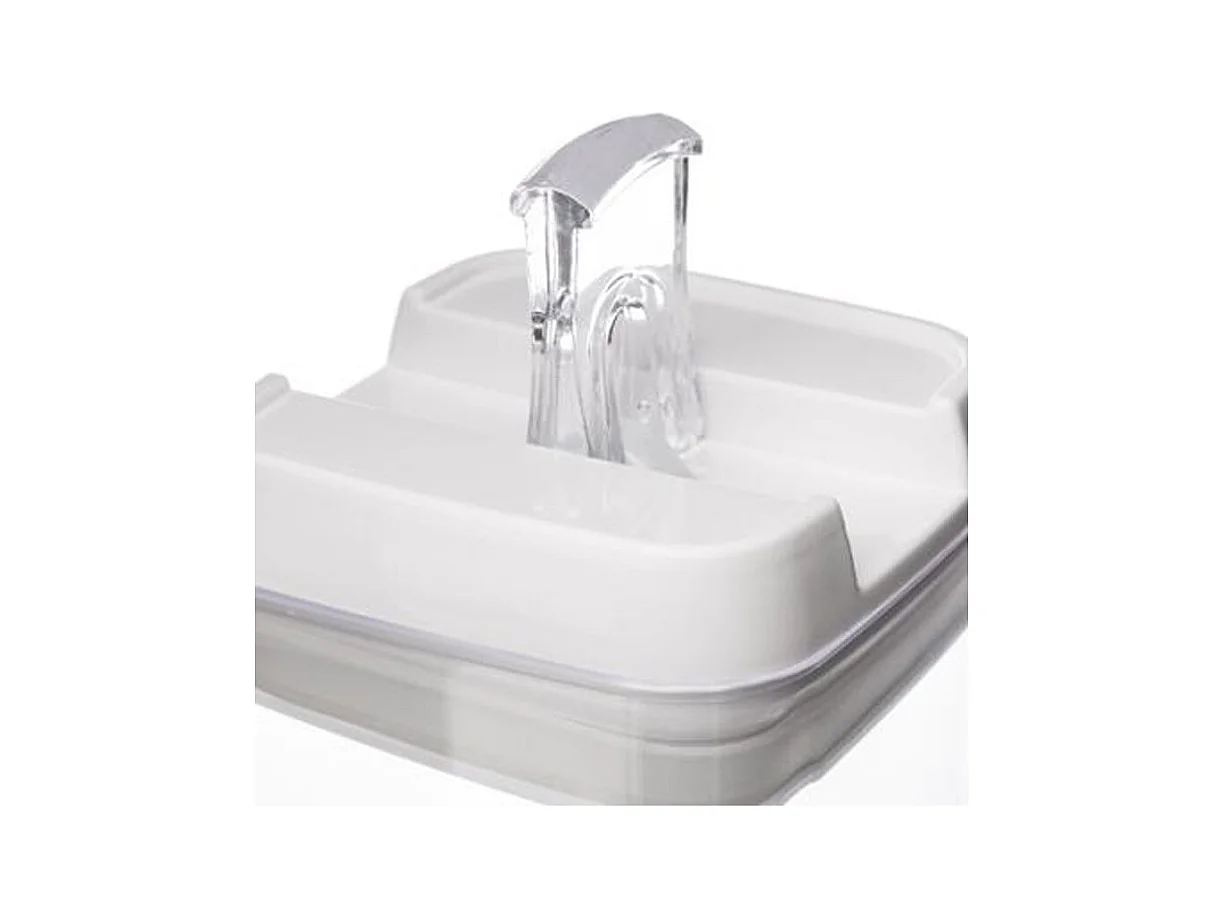 Bocal en Plastique Carré "Oslo" 500mL Transparent