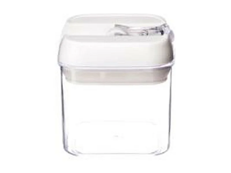 Bocal en Plastique Carré "Oslo" 500mL Transparent