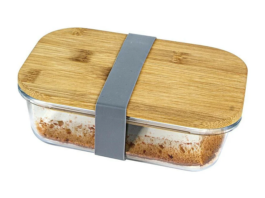 Boîte de Conservation "Bambou" 17cm Transparent