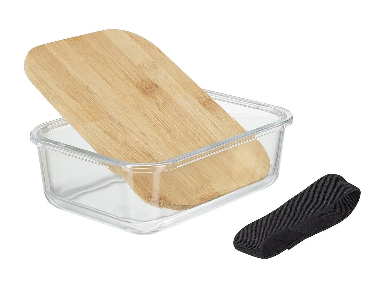 Boîte de Conservation "Bambou" 17cm Transparent