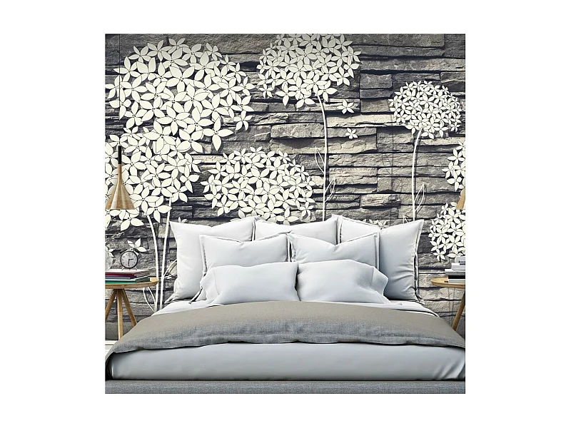 Papier Peint "Stones Flowers" 175 x 250 cm