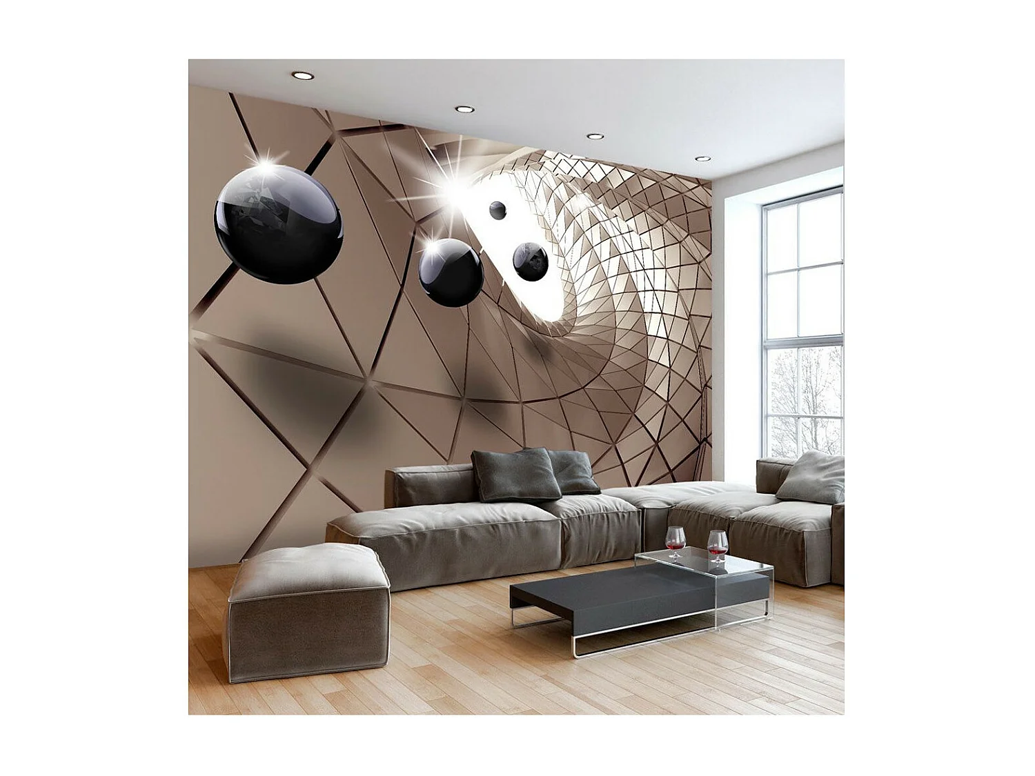 Papier Peint "Abstract Utopia" 245 x 350 cm