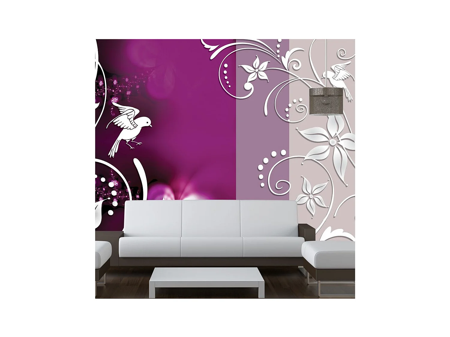 Papier Peint "Floral Fantasy" 70 x 100 cm