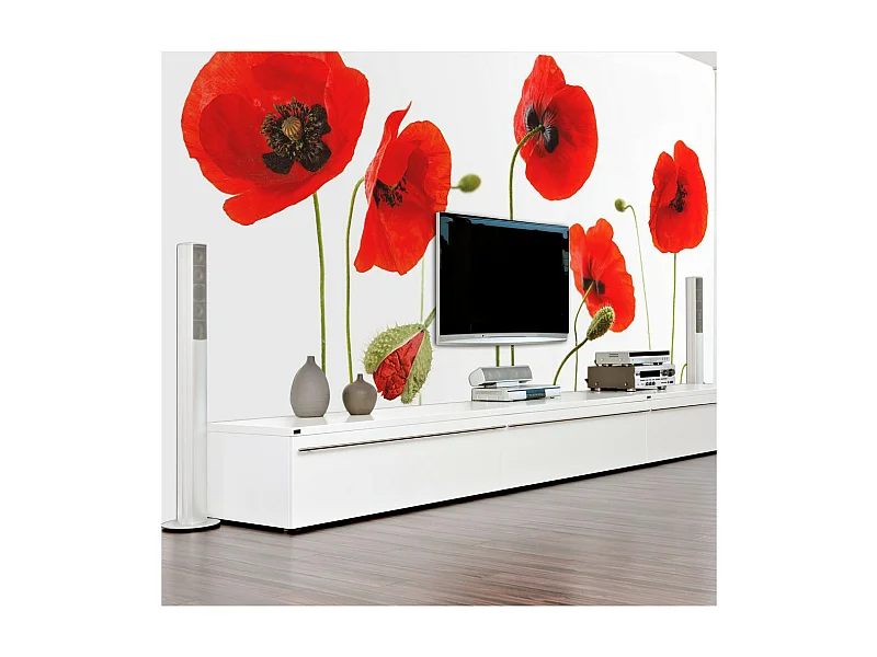 Papier Peint "Souvenirs D'été : Coquelicots" 154 x 200 cm