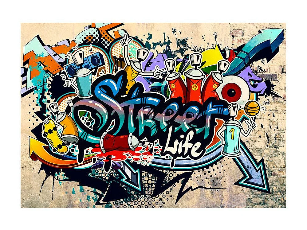 Papier Peint "Street Life" 210 x 300 cm