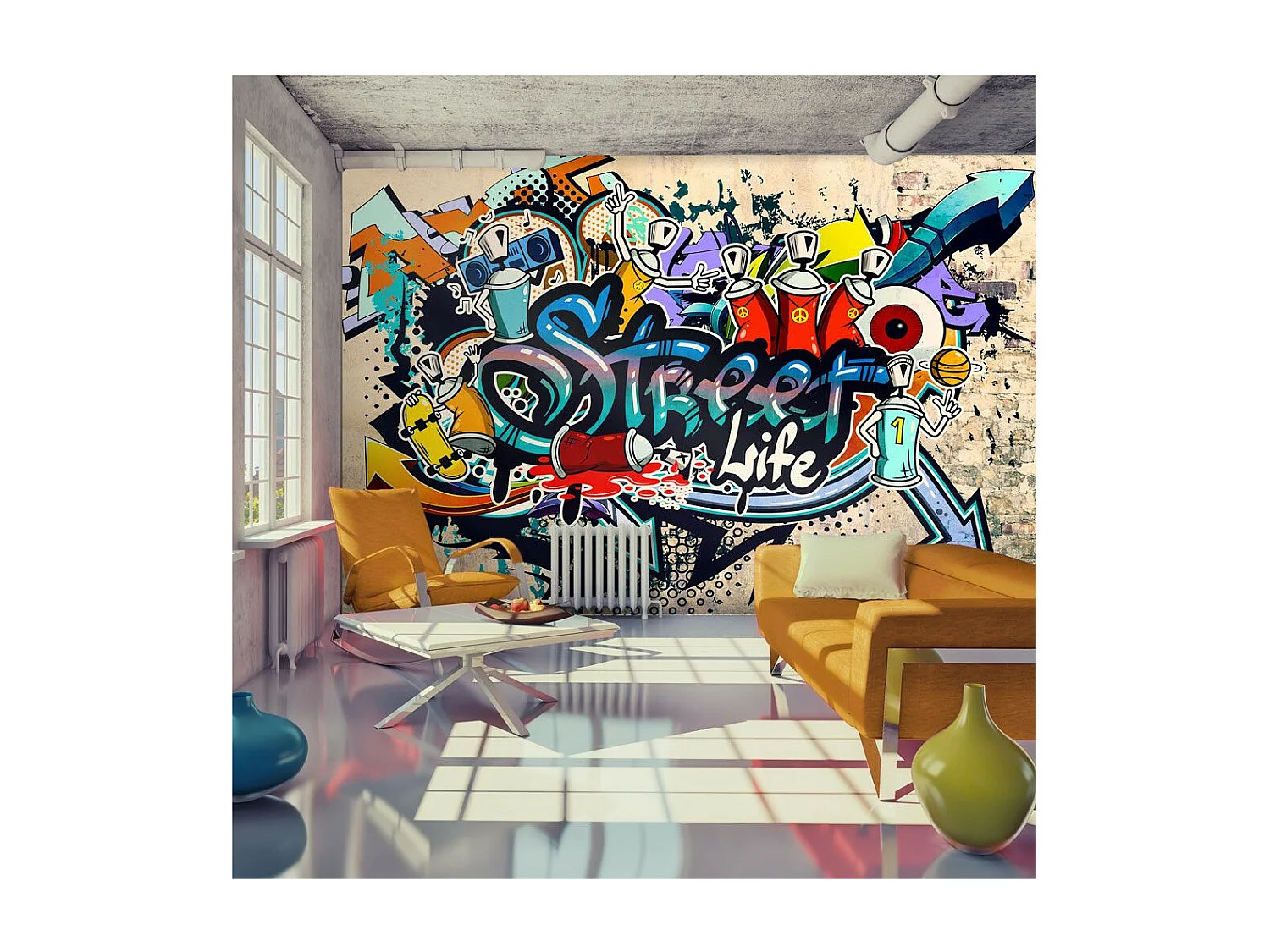 Papier Peint "Street Life" 210 x 300 cm