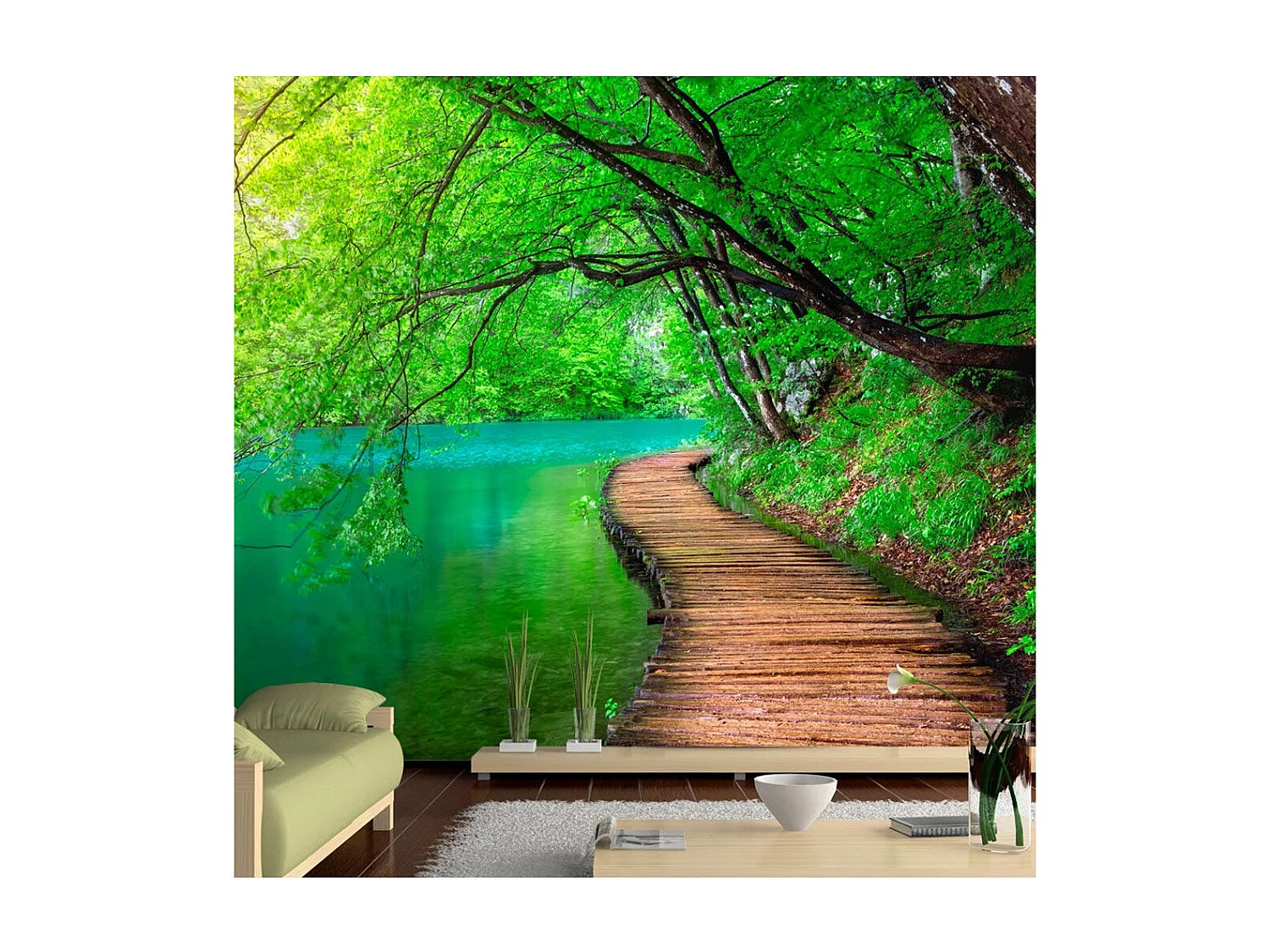 Papier Peint "Green Peace" 140 x 200 cm