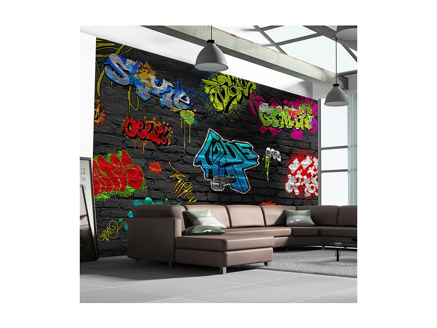 Papier Peint "Graffiti Wall" 70 x 100 cm