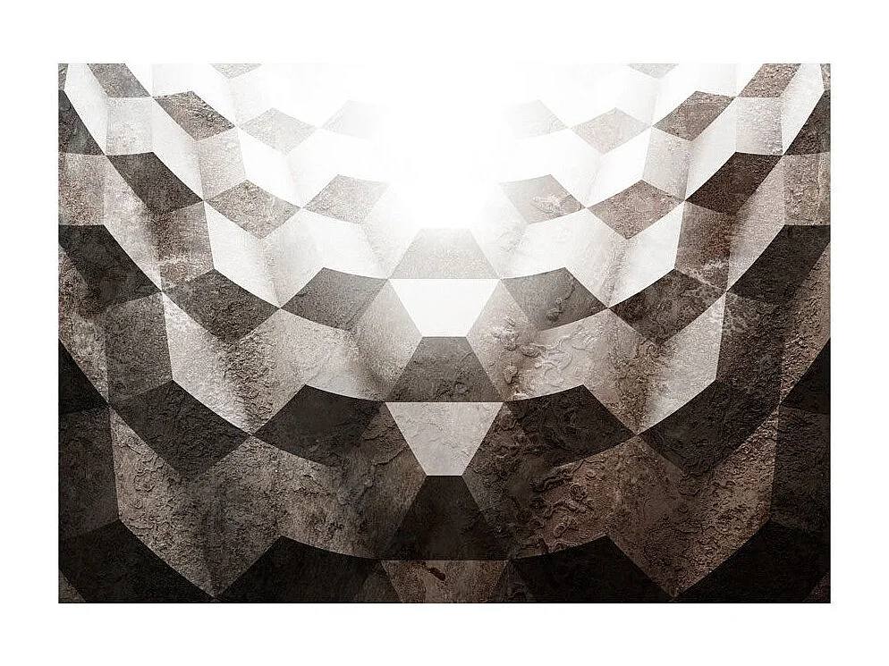 Papier Peint "Light in the Tunnel" 70 x 100 cm