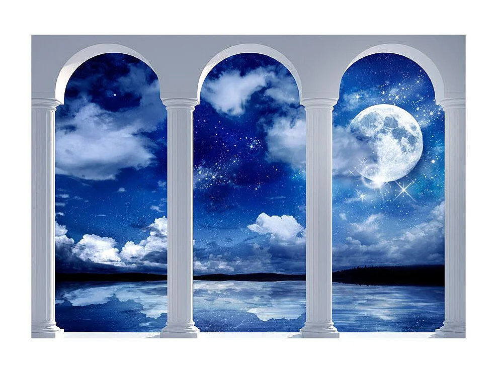 Papier Peint "Night in Greece" 70 x 100 cm