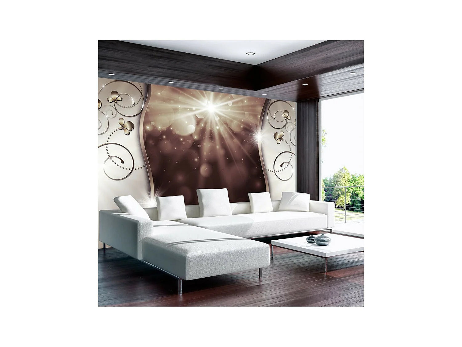 Papier Peint "Rays of the Sun" 140 x 200 cm