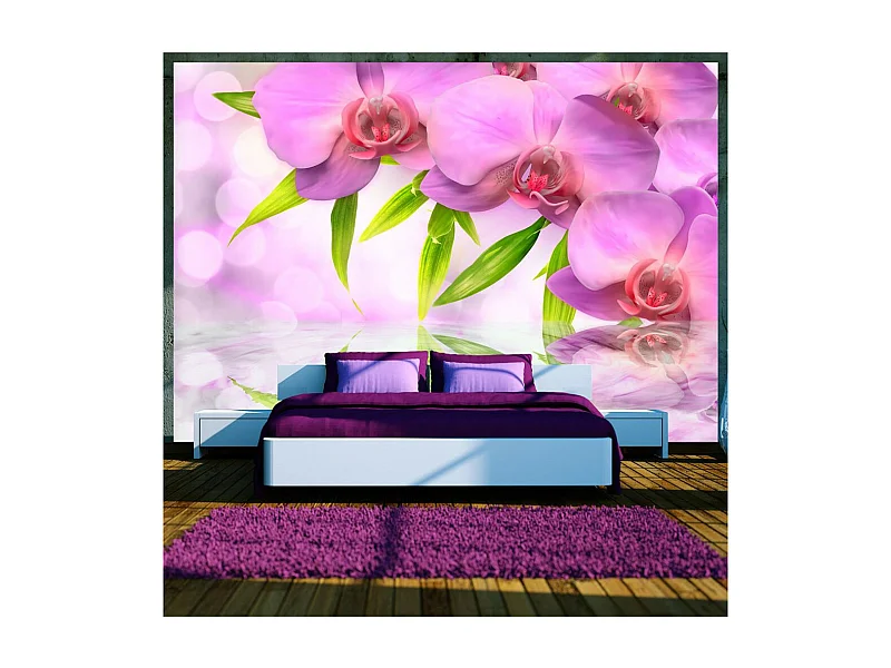 Papier Peint "Orchids in Lilac Colour" 175 x 250 cm